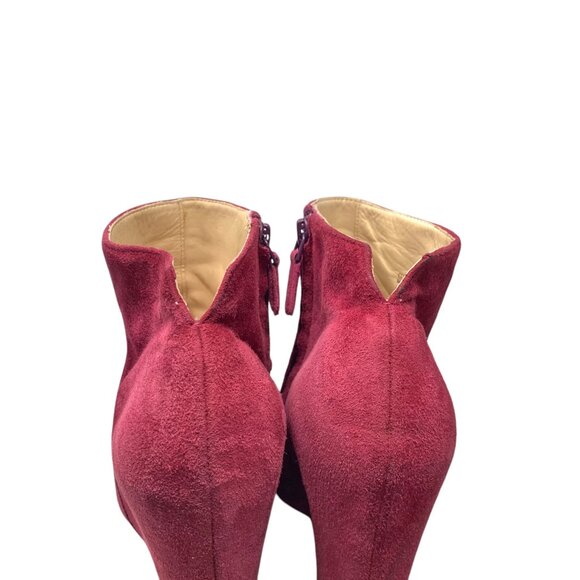 Cole Haan Pink Fuchsia Suede‎ Air Technology Hidden Wedge Booties - Picture 9 of 10